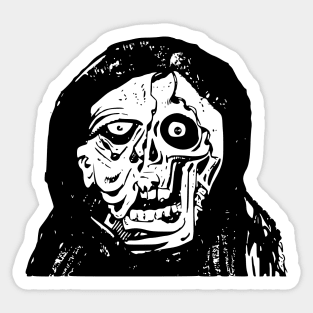 Unpleasant zombie Sticker